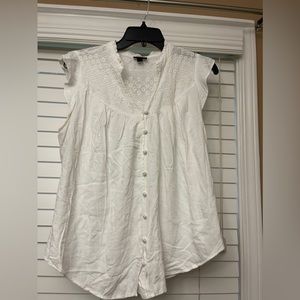 Torrid White Cotton Tank Top